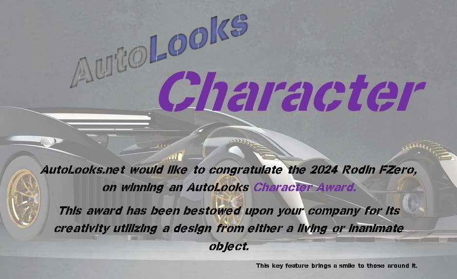 Rodin FZero Character Award