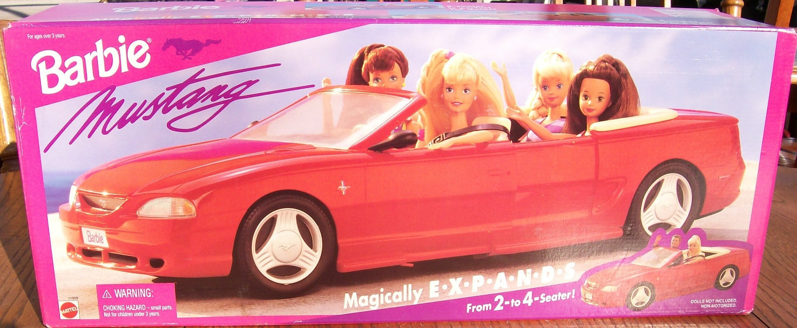 1993 Barbie extendable Mustang