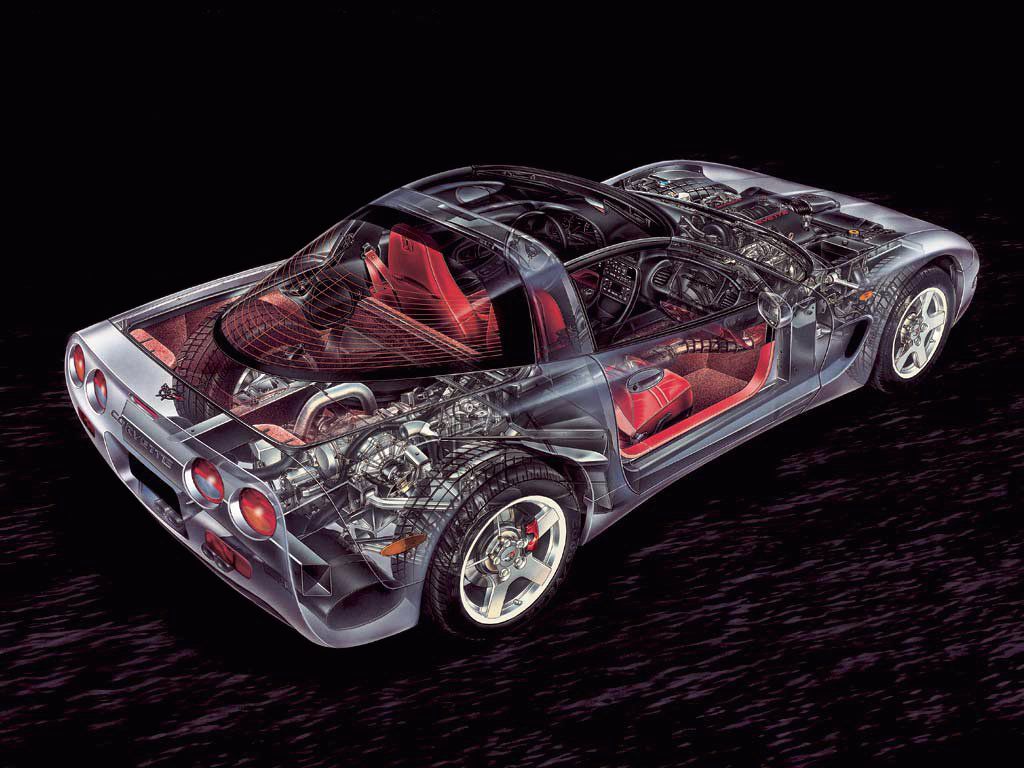 1999 Chevrolet Corvette cutaway