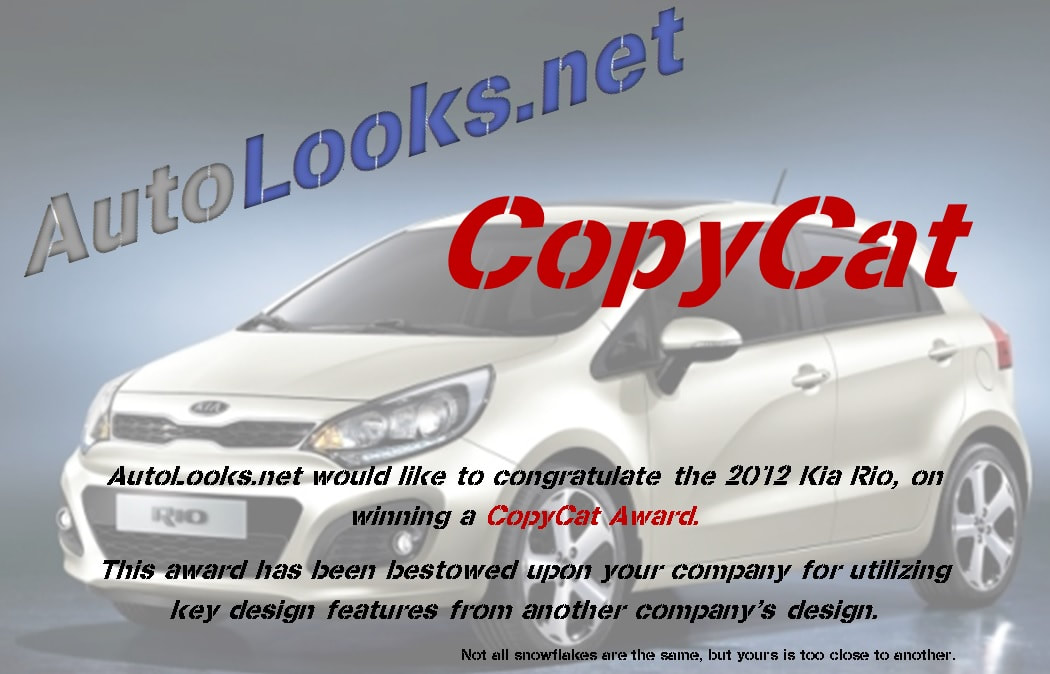 2012 Kia Rio CopyCat Award