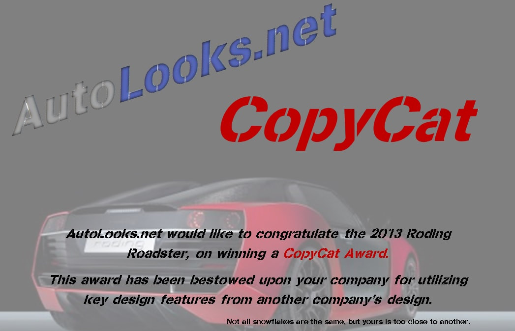 2013 Roding Roadster copycat certificate