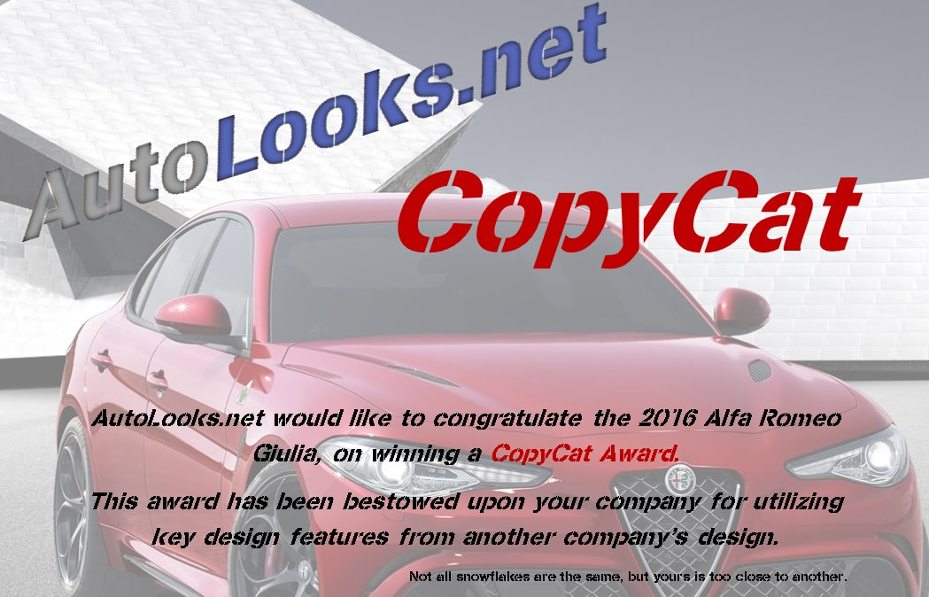 2016 Alfa Romeo Giulia CopyCat Certificate