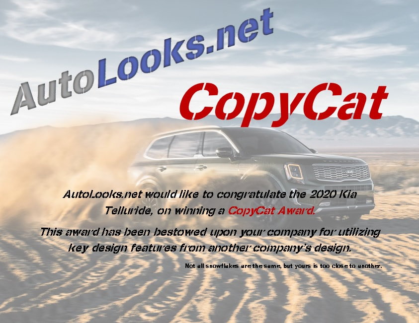 2020 Kia Telluride CopyCat Certificate