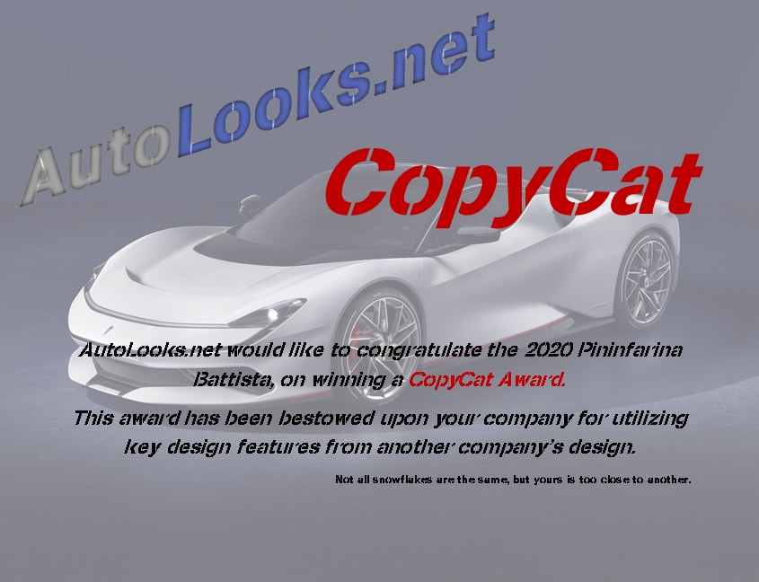 2020 Pininfarina Battista CopyCat Certificate
