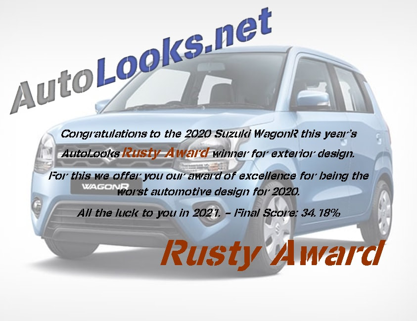 2020 Suzuki WagonR Rusty Award Certificate