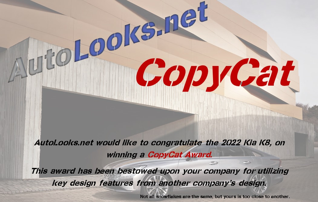 Kia K8 copycat award