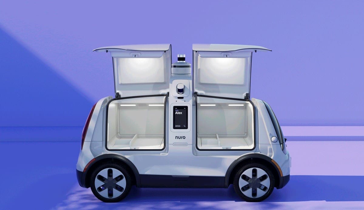 nuro delivery vehicle compartments