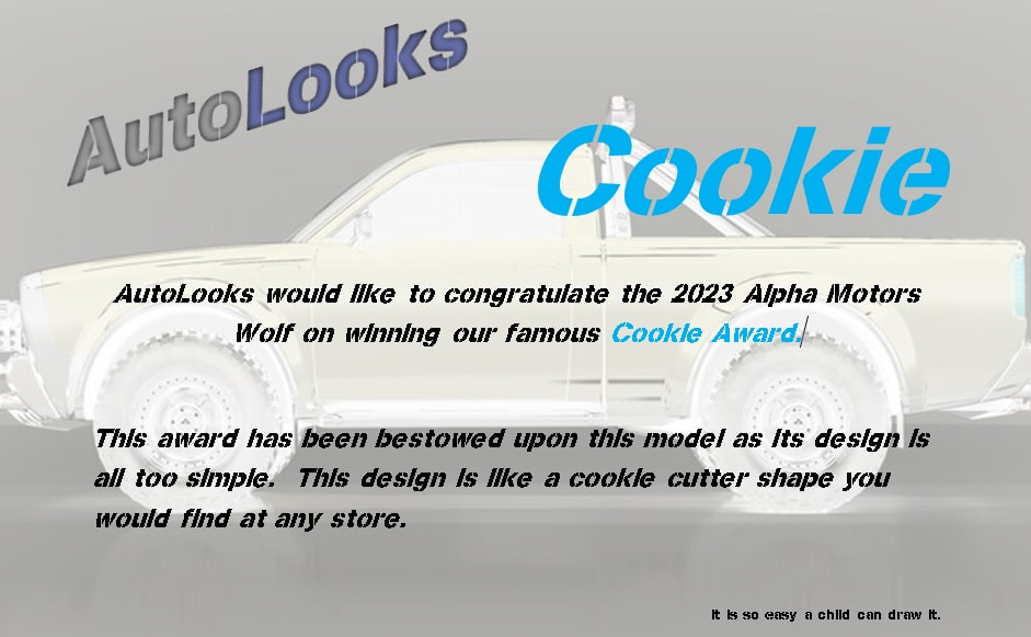Cookie Award - Alpha Motors Wolf