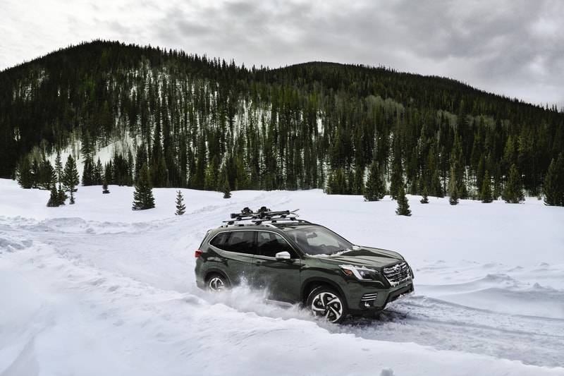 Forester in snow