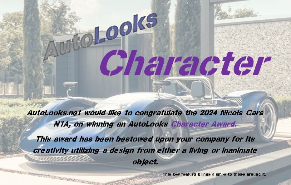 Nichols Cars N1A Character Award