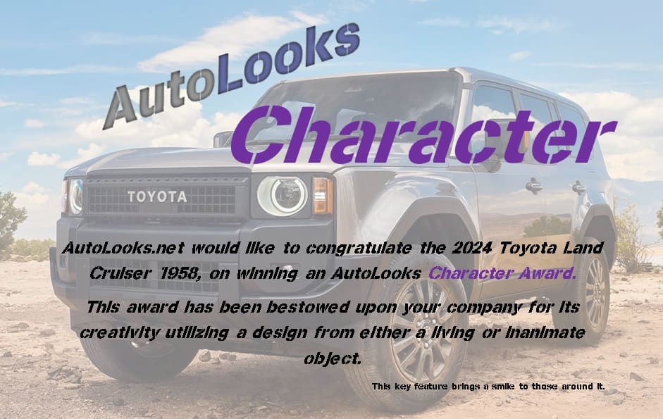 Toyota Land Cruiser 1958 Character Award