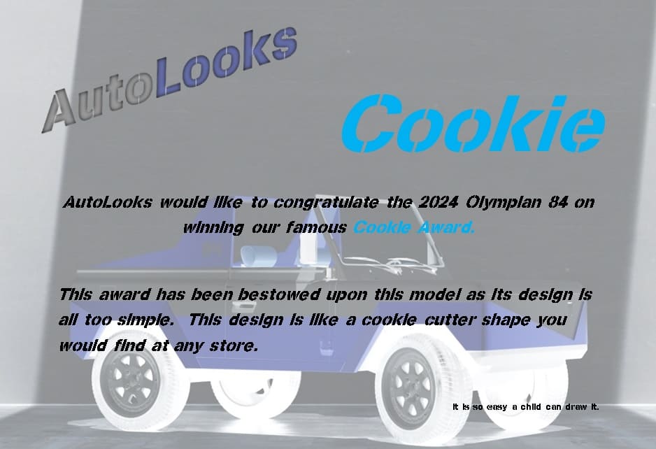 Olympian 84 Cookie Award