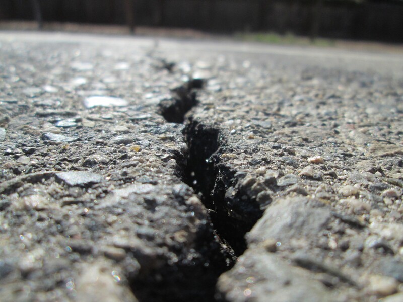 Road crack