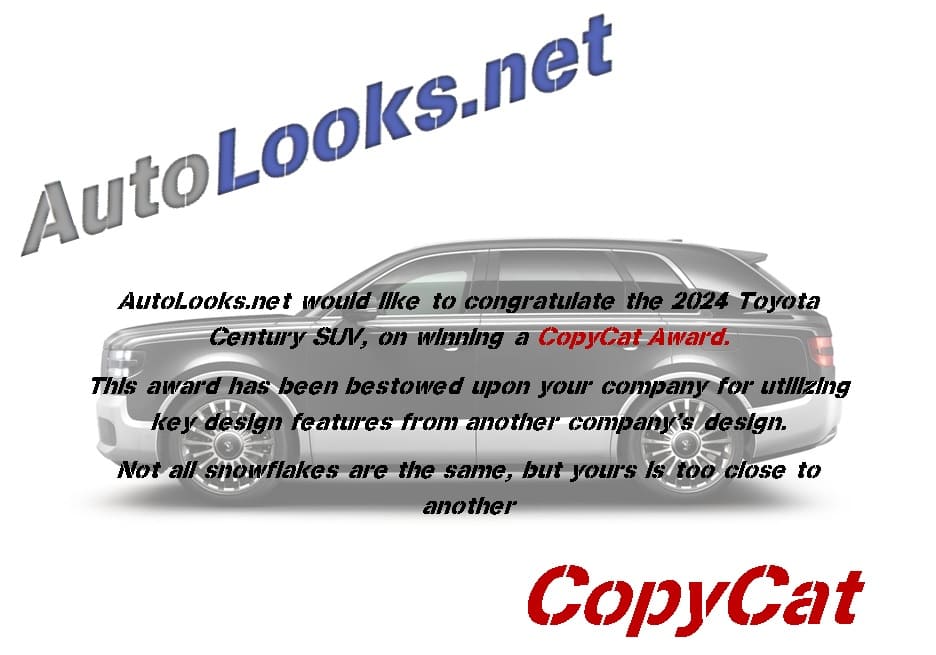 Toyota Century SUV CopyCat Award