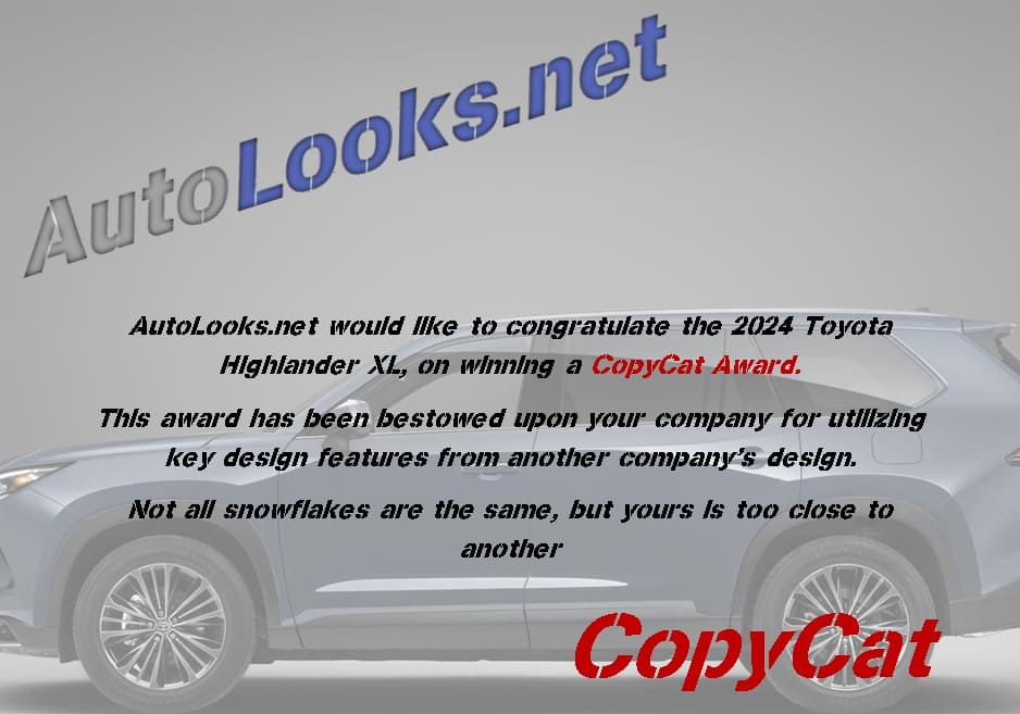 Toyota Grand Highlander XL CopyCat Award