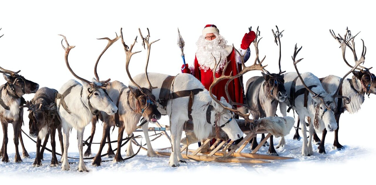 Santa and his Reindeer