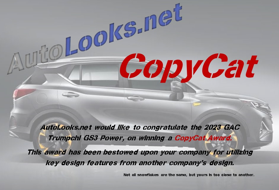 CopyCat Award - GAC GS3 Power