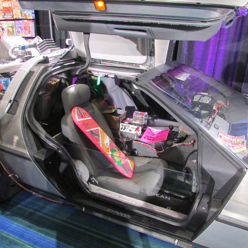 Back to the Future DeLorean interior