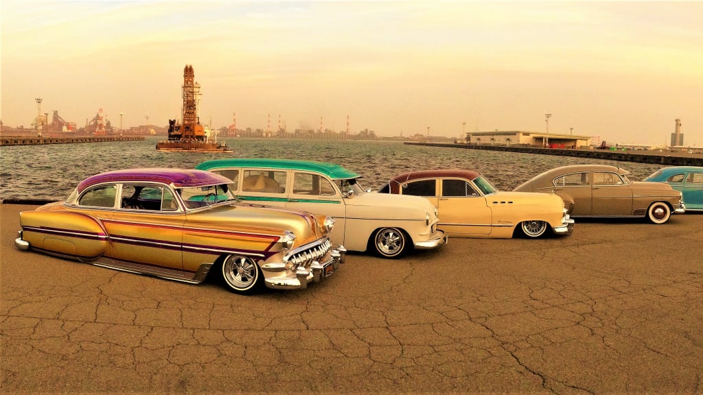 lowriders at the beach