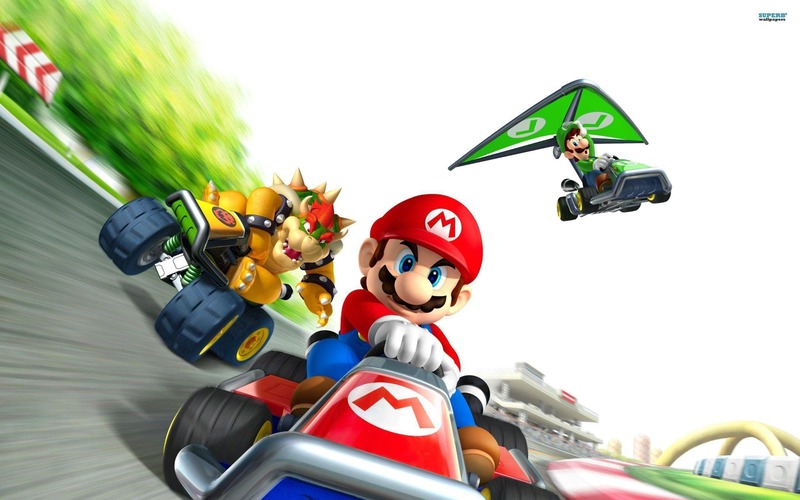 Mario Kart racing