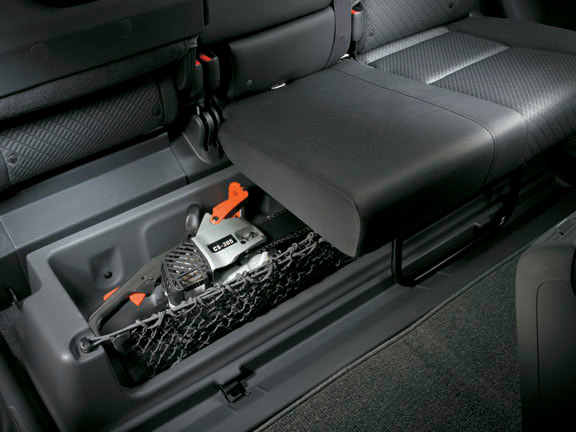 Honda Ridgeline seat storage