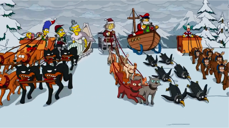 The Simpsons Sleigh Wars