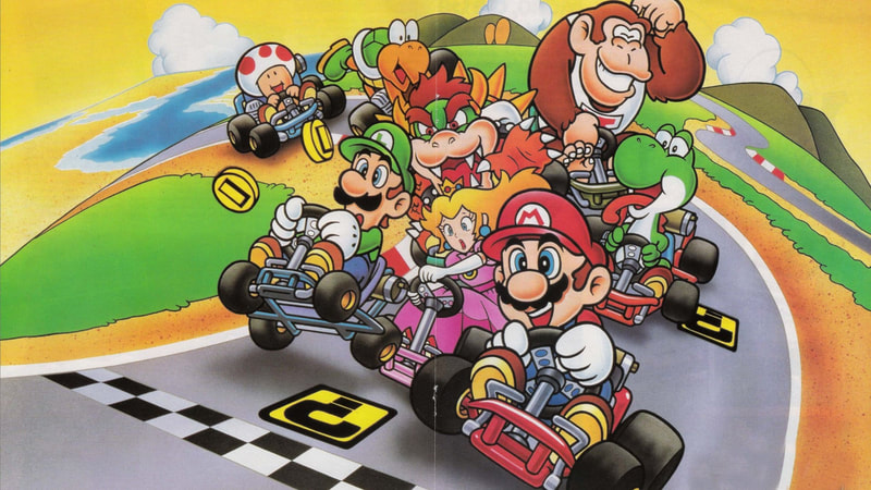 Mario Kart cartoon