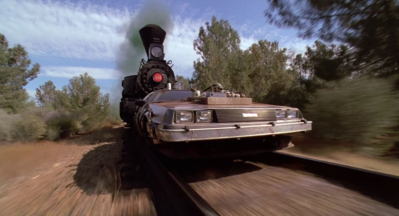 BTTF rail DeLorean